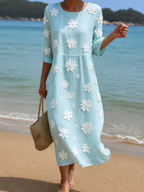 Vestido casual con estampado floral
