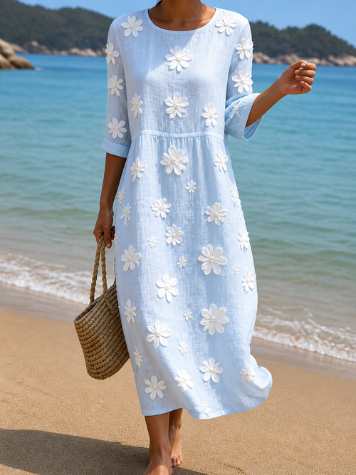 Vestido casual con estampado floral