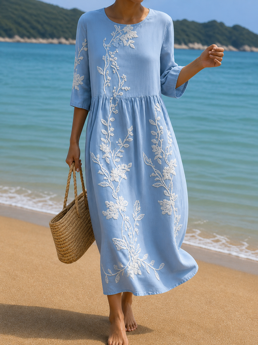 Vestido casual con estampado floral