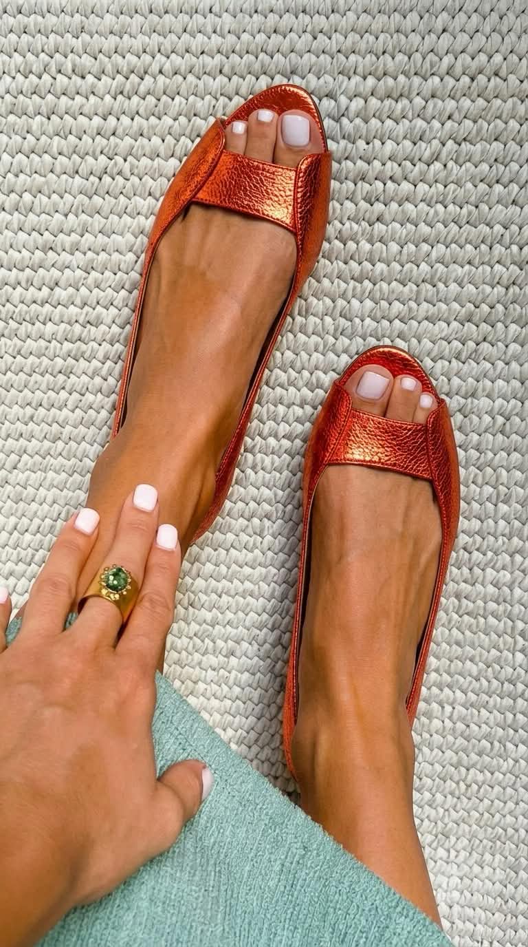 Adelina | Sandalias Doradas Cómodas